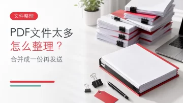 PDF文件太多怎么整理？合并成一份再发送更方便