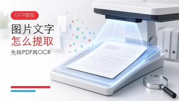 图片文字怎么提取?先转PDF再OCR的三种方法