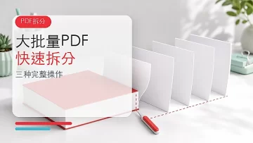 大批量PDF怎么快速拆分?PDF文件如何批量拆分?