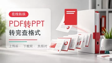 PDF转PPT怎么操作？在线免费转换和格式检查方法