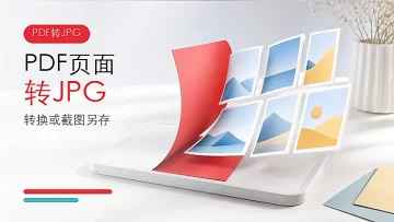 PDF页面怎么转成JPG?在线转换和截图另存怎么操作?