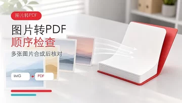 图片怎么转成PDF文件？多张图片合成PDF如何检查顺序？