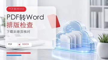 PDF怎么转换成Word文档？转换后如何检查排版？