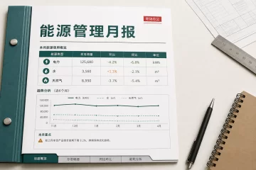 能源管理月报 生产现场能耗分析及节能执行范本