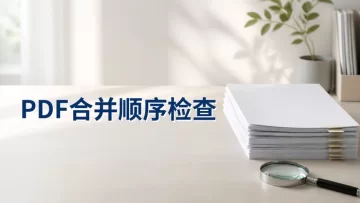 多个PDF怎么合并成一个？合并后顺序怎么检查？