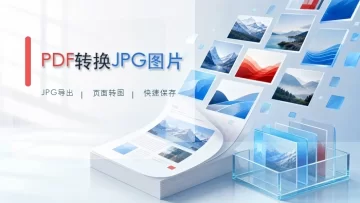 PDF转JPG图片免费怎么做？每页能单独导出吗？