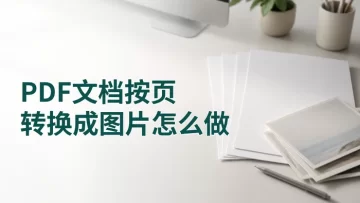 PDF文档按页转换成图片怎么做？在线转换步骤整理