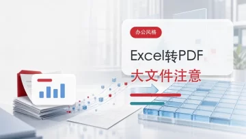 Excel怎么转PDF？大文件处理前要注意什么