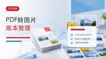 PDF页面怎么保存成图片？文件版本混乱怎么避免