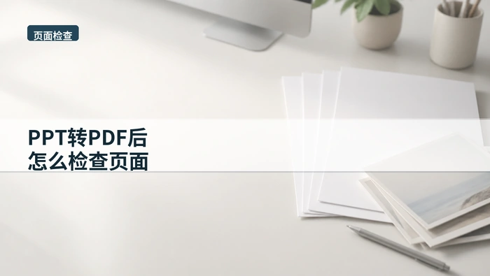 PPT转PDF后怎么检查页面？办公场景里怎么快速交付