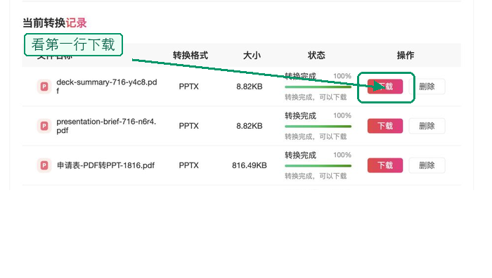 PDF转PPT下载PPT并检查
