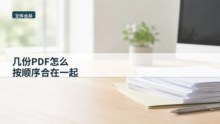 几份PDF怎么按顺序合在一起？临时提交前怎么快速检查