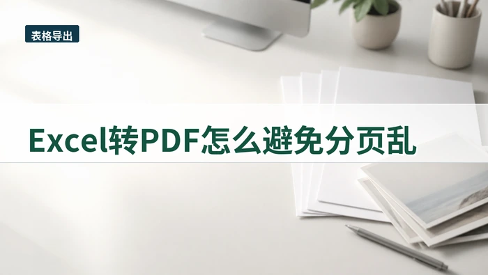 Excel转PDF怎么避免分页乱？页面提示完成后还要看什么