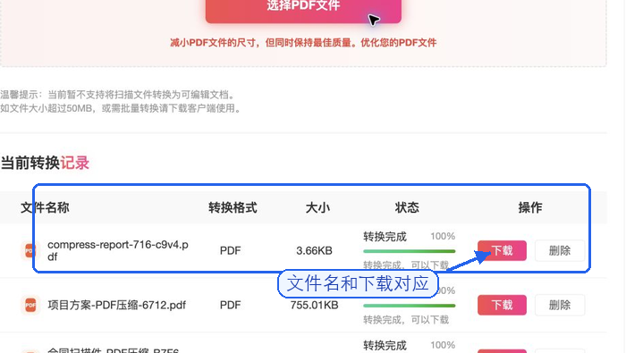 PDF压缩下载压缩后的PDF并检查