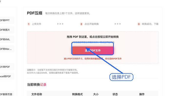 PDF压缩上传PDF文件