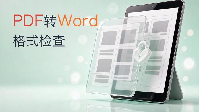 PDF转Word格式检查
