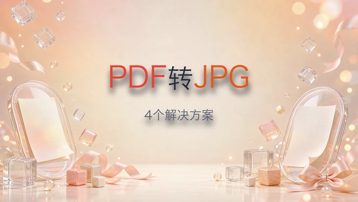 PDF怎么转换成JPG图片？这里有4个解决方案