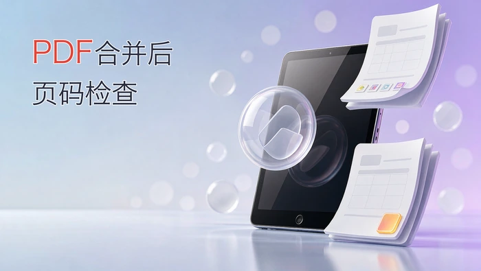 PDF合并后页码检查