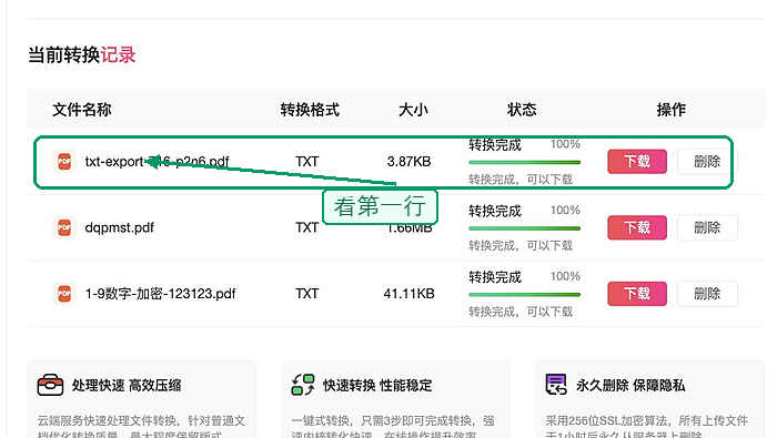 PDF转TXT下载TXT并检查