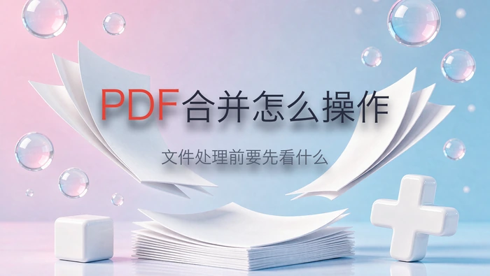 PDF合并怎么操作？文件处理前要先看什么