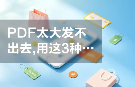 PDF太大发不出去，用这3种方式怎么压缩？