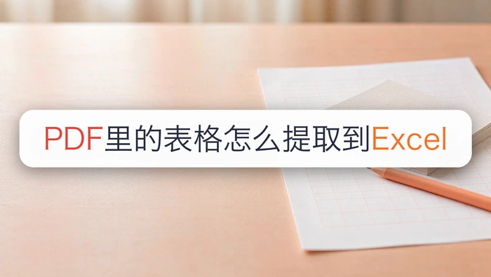 PDF里的表格怎么提取到Excel？行列错位这样检查