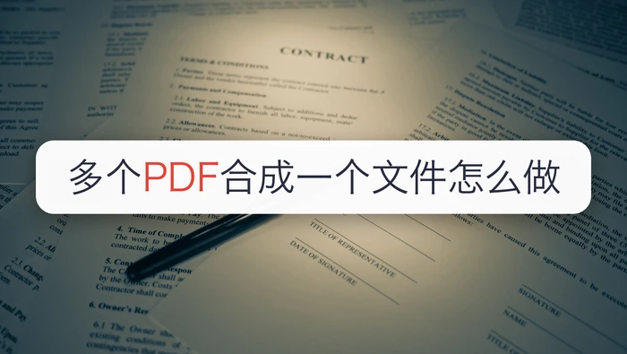 多个PDF合成一个文件怎么做？这3个工具可以分别试试