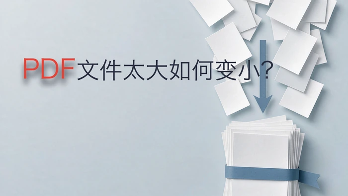 PDF文件太大如何变小?2026实测7种压缩方法