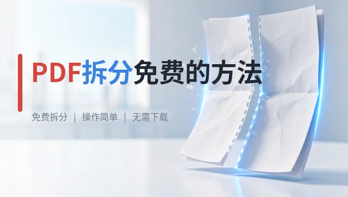 pdf拆分免费的方法