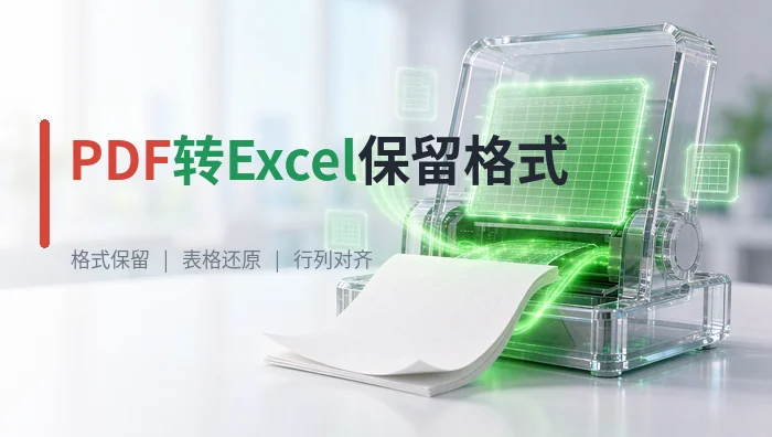PDF转Excel保留格式