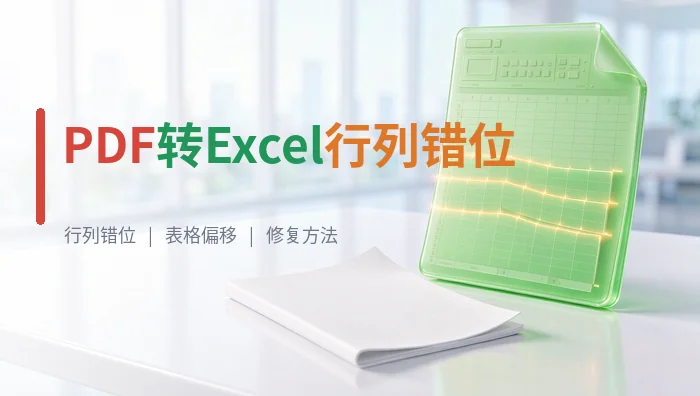 PDF转Excel行列错位