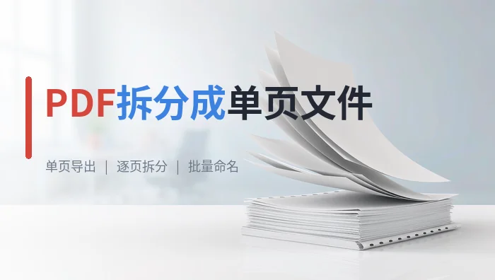 PDF拆分成单页文件