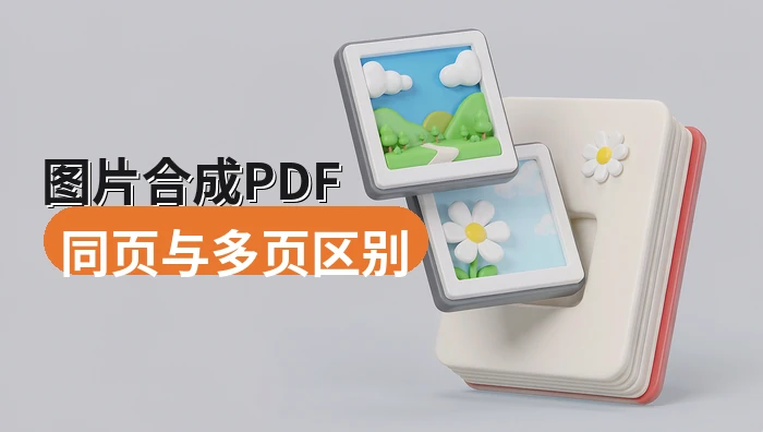 两张图片怎样合成PDF？同一页和多页有什么区别