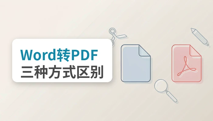 Word文档怎么转PDF？Office导出、在线和客户端有何区别