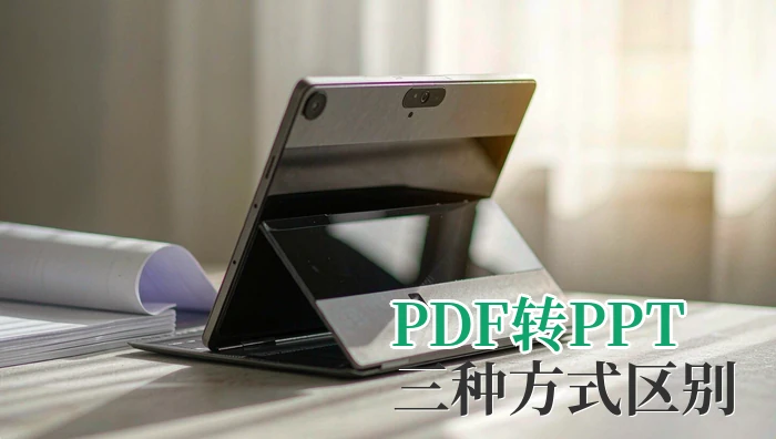 在电脑上怎么把PDF转成PPT？在线、客户端和演示插入有何区别