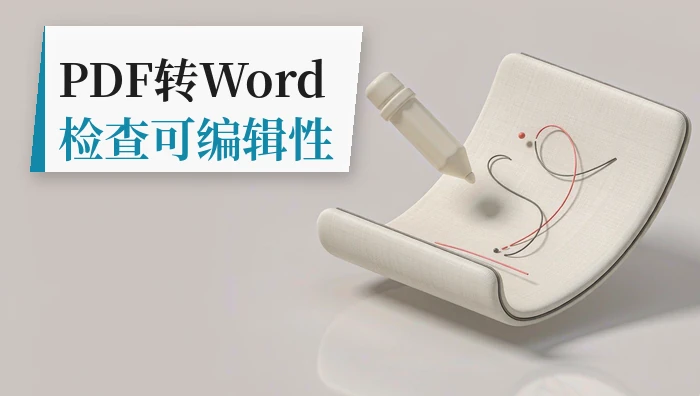 PDF怎么转成Word文档？在线转换后怎样检查可编辑性？