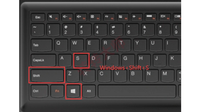 Windows 键盘上的 Win Shift S 截图快捷键
