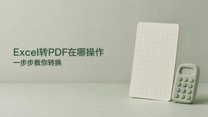 Excel转PDF在哪里操作?怎么把Excel文件转换成PDF格式封面图