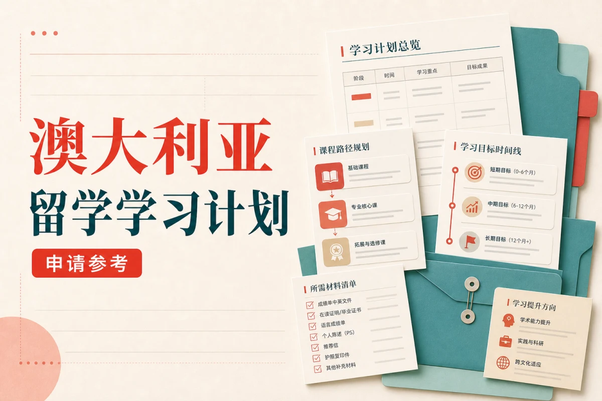 澳大利亚留学学习计划：GS说明范文