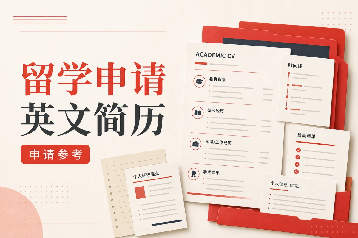留学申请英文简历：学术经历与项目整理范文