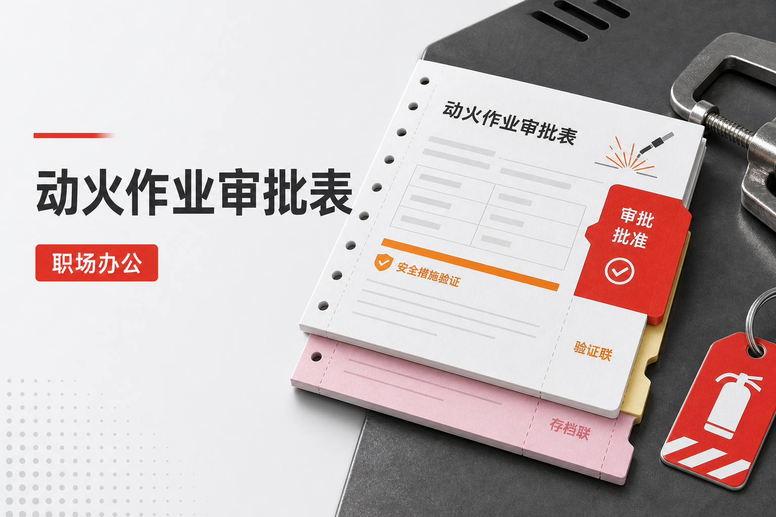 人员密集场所动火作业审批表 全流程闭环作业许可范本