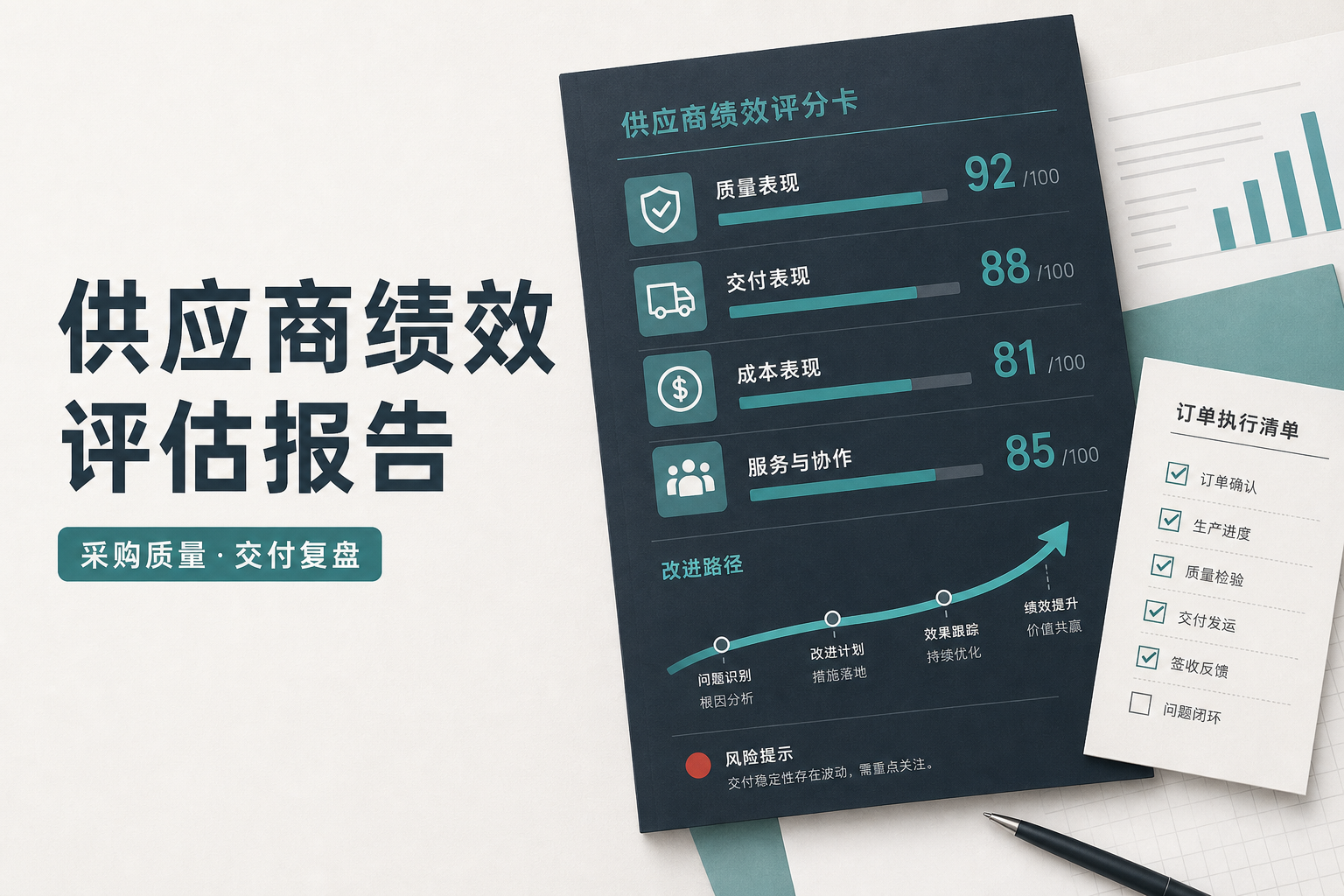 供应商绩效评估报告 季度采购质量交付分级整改参考范本