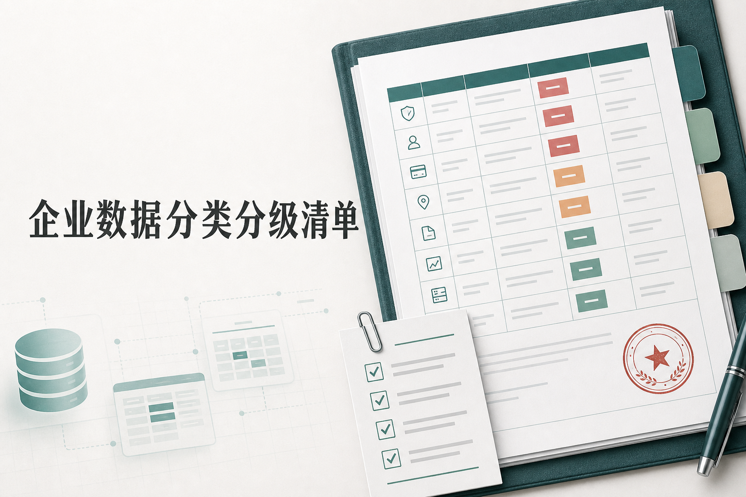 企业数据分类分级清单 字段台账与合规审核范本