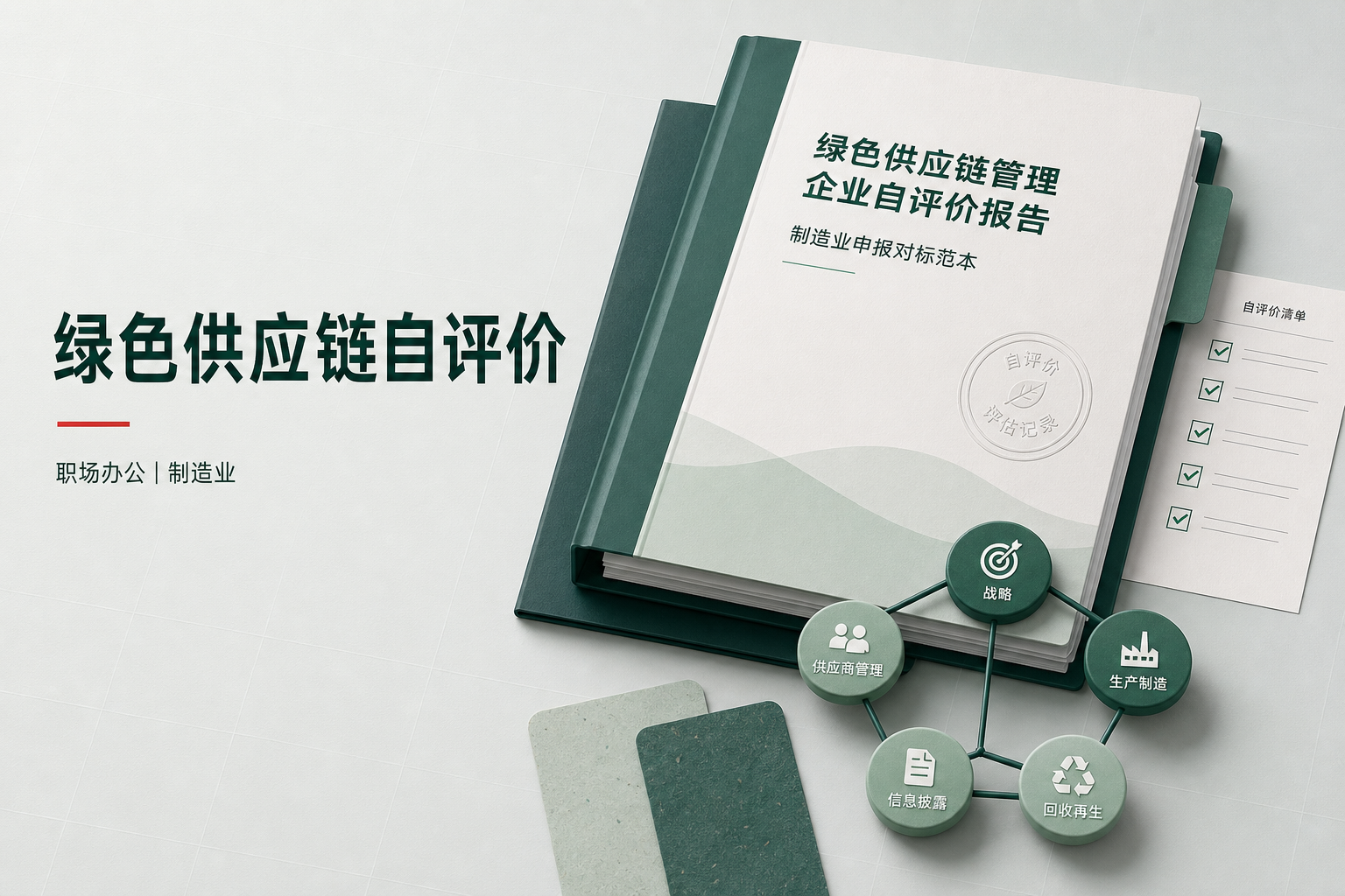 绿色供应链管理企业自评价报告 制造业申报对标范本