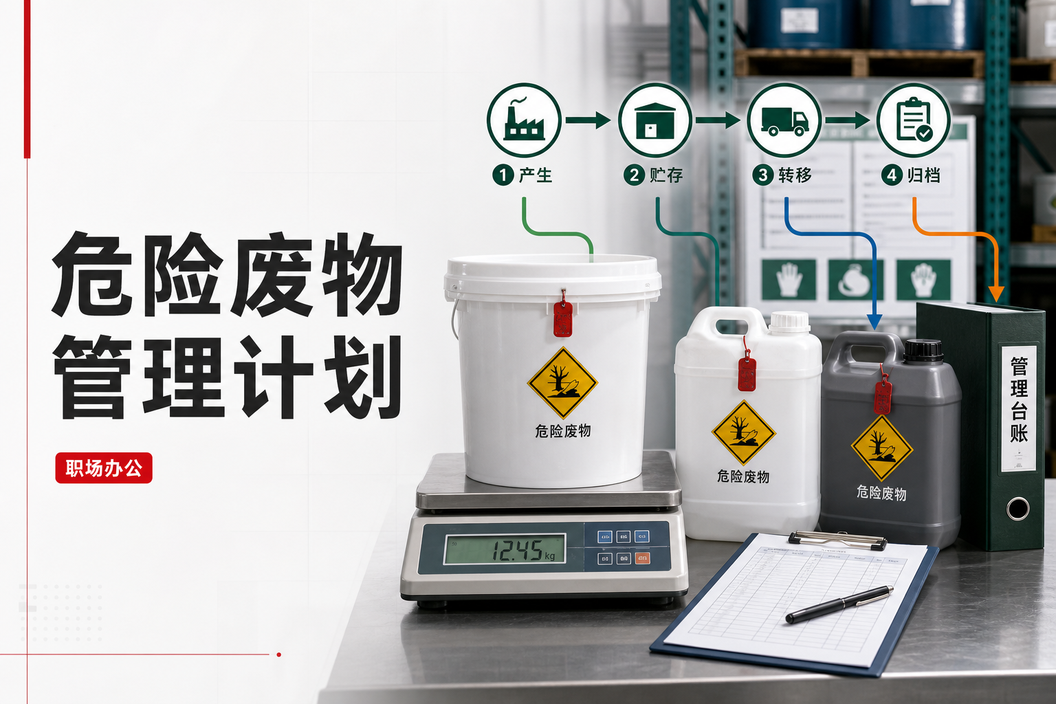 危险废物管理计划 制造企业年度产废申报实用范本