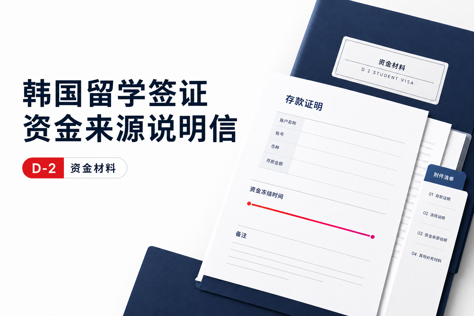 韩国留学签证资金来源说明信 D-2申请材料实用范本