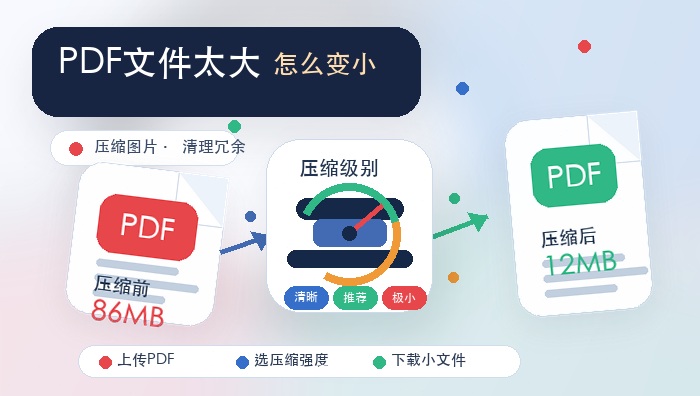 pdf文件太大怎么变小
