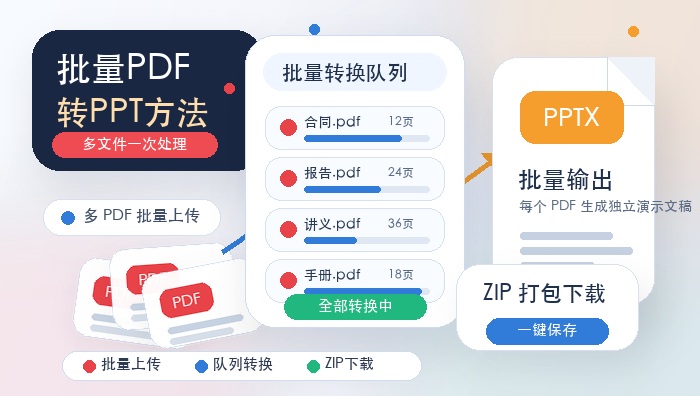 批量PDF转PPT方法