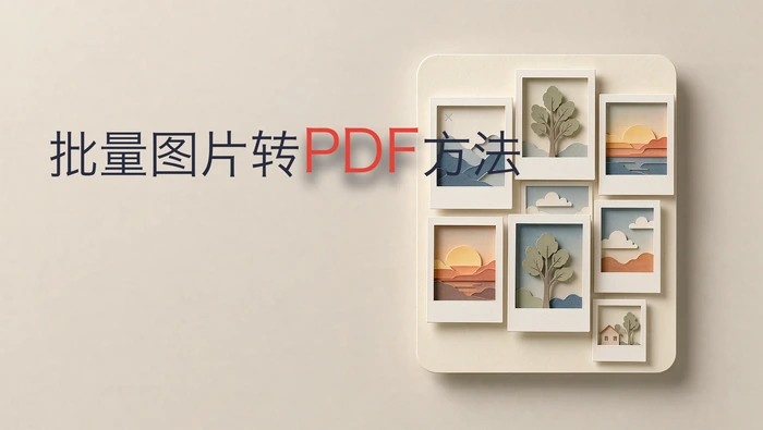 批量图片转PDF方法