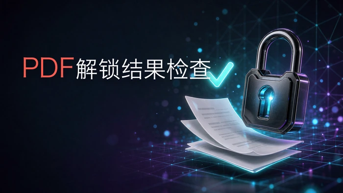 PDF解锁结果检查